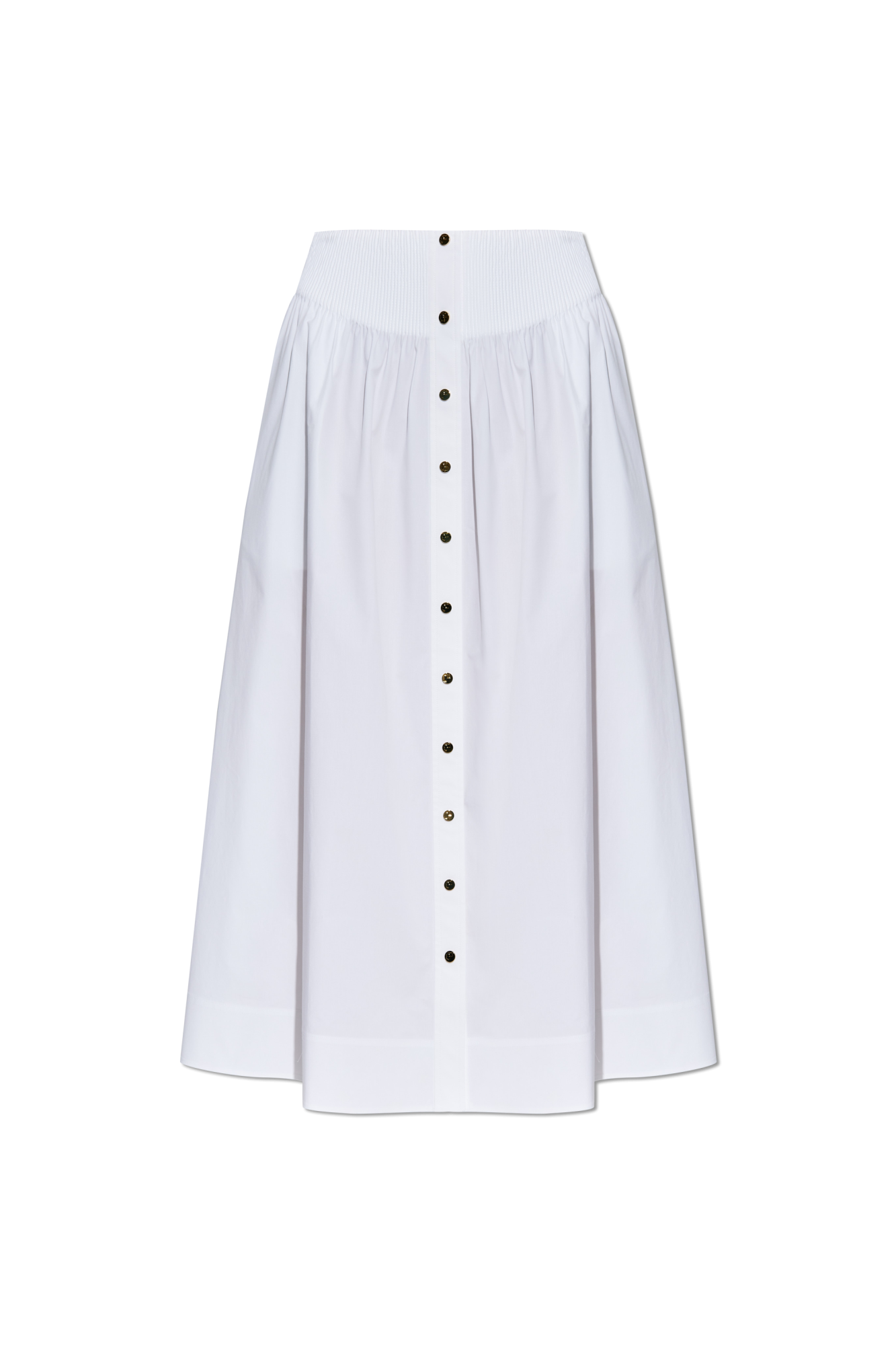 スカート WHITE COTTON SKIRT Tory Burch Poplin Maxi Skirt | White | FARFETCH